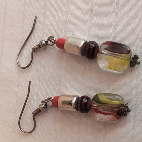 Multicolor Dangle and Stud Earrings Set - Picture 3 of 3